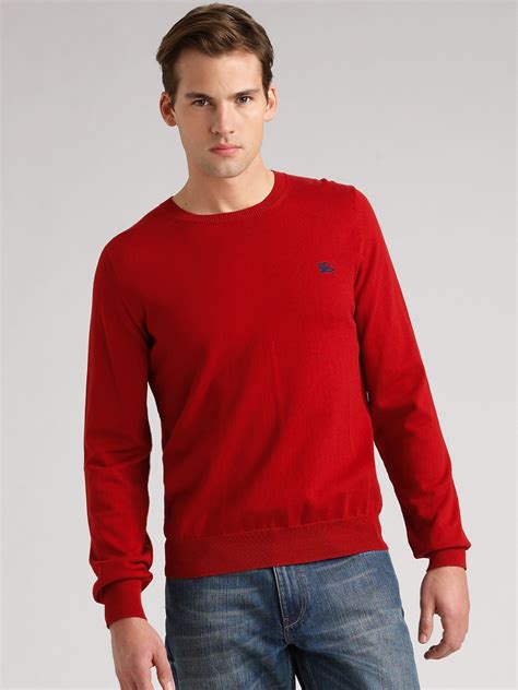 red burberry sweater|Burberry sweater for men.